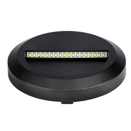 LED Treppenleuchte für Außen LED/2W/230V IP65 4000K schwarz