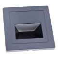 LED-Treppenleuchte LED/3W/230V 3000K schwarz