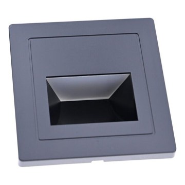 LED-Treppenleuchte LED/3W/230V 3000K schwarz