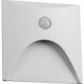 LED-Treppenleuchte mit Bewegungs- und Dämmerungssensor EXIN LED/2,5W/230V 4000K IP65, weiß, eckig