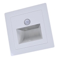 LED-Treppenleuchte mit Bewegungs- und Dämmerungssensor LED/3W/230V 6000K weiß