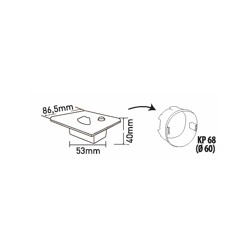 LED-Treppenleuchte mit Bewegungs- und Dämmerungssensor LED/1,5W/230V 3000/4000/6500K schwarz