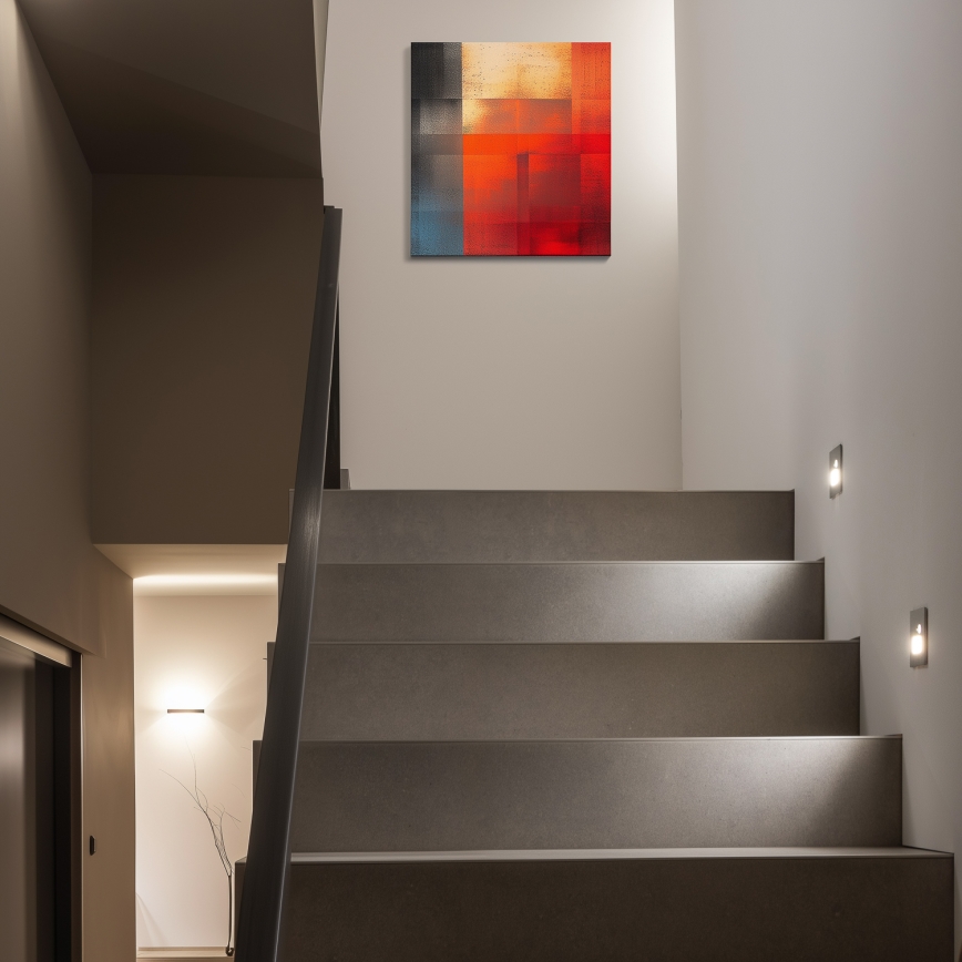 LED-Treppenleuchte mit Bewegungs- und Dämmerungssensor LED/1,5W/230V 3000/4000/6500K silber