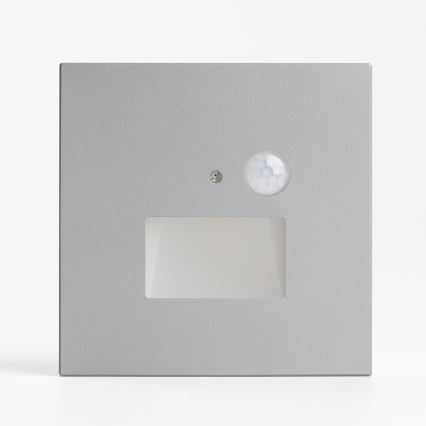 LED-Treppenleuchte mit Bewegungs- und Dämmerungssensor LED/1,5W/230V 3000/4000/6500K silber