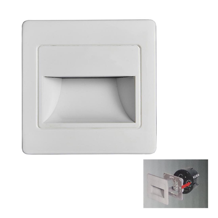 LED Treppenleuchte STEP LIGHT LED/1,5W/230V Weiß