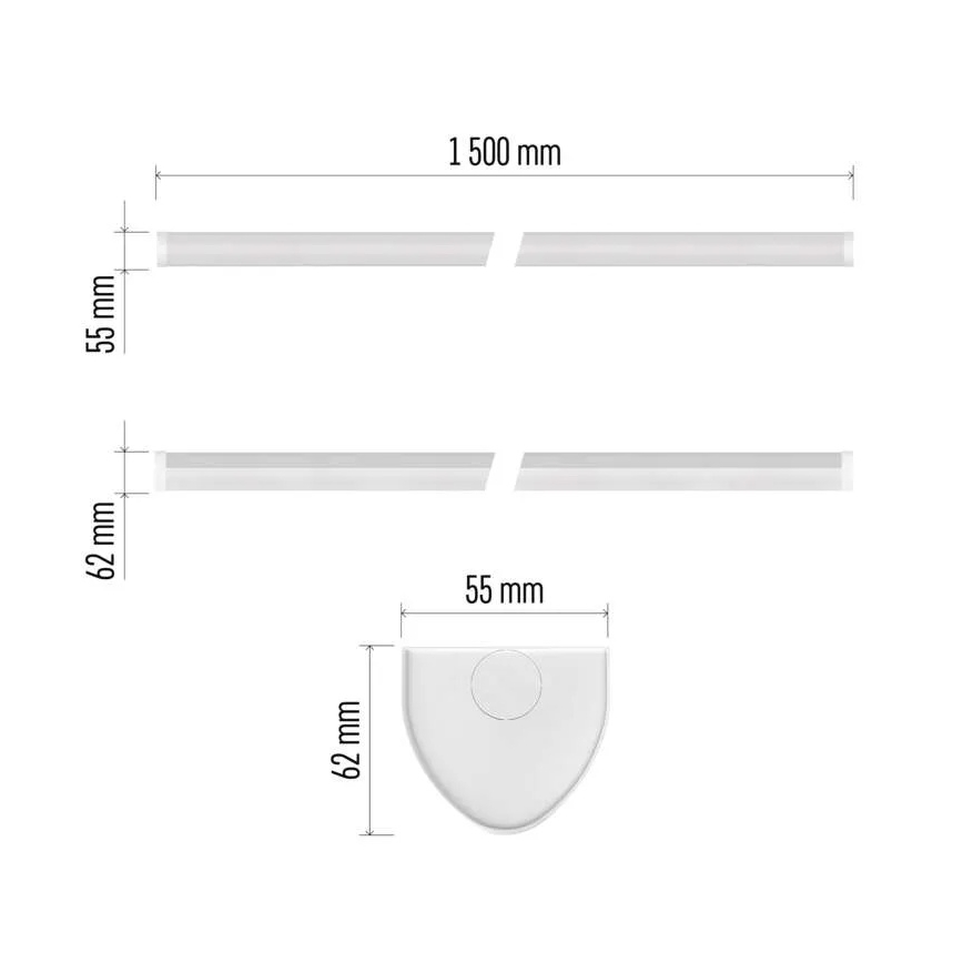 LED-Unterbauleuchte LED/60W/230V 4000K 150 cm