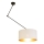 LED verstellbare Hängeleuchte an Stange GORTA 1xE27/60W/230V weiß/gold