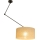 LED verstellbare Pendelleuchte mit Stange GORTA 1xE27/60W/230V Jute