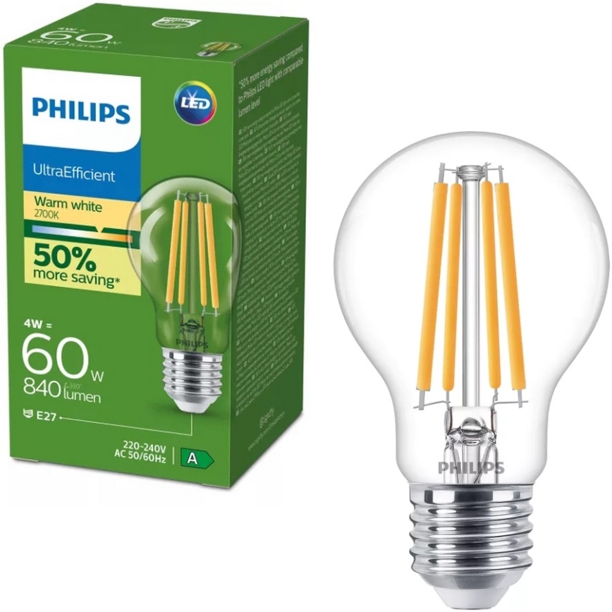 LED Vintage Glühlampe Philips E27/4W/230V 2700K
