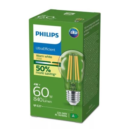 LED Vintage Glühlampe Philips E27/4W/230V 2700K