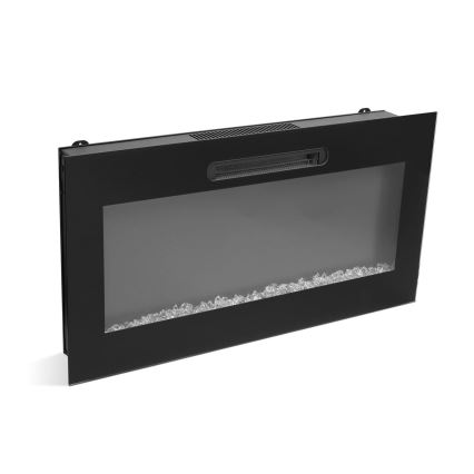 LED-Wand-Elektrokamin mit Heizung LED/2000W/230V 48x91 cm + Fernbedienung