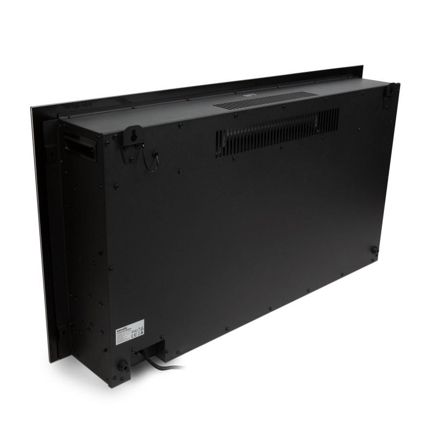 LED-Wand-Elektrokamin mit Heizung LED/2000W/230V 48x91 cm + Fernbedienung