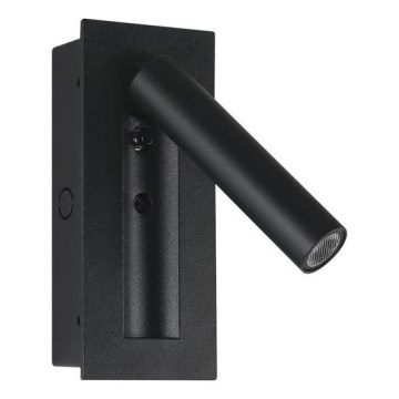 LED-Wand-Spot LED/2W/230V 3000K schwarz