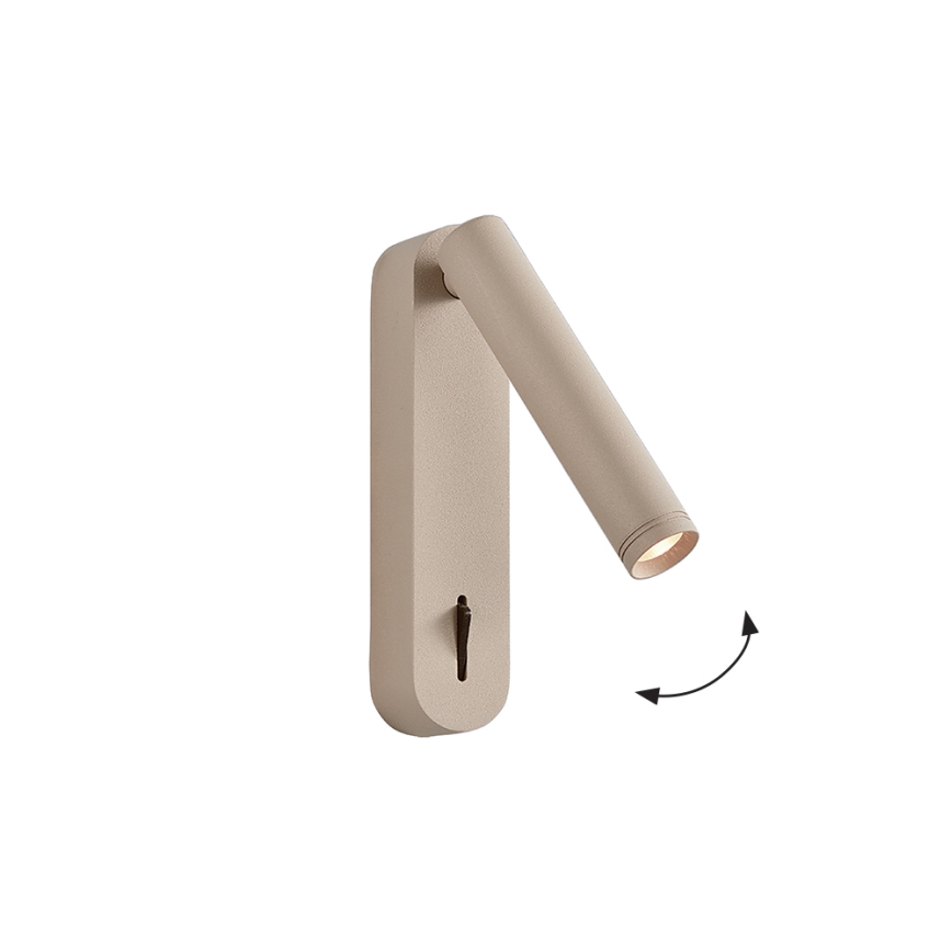 LED-Wand-Spotleuchte ABRIEL LED/6W/230V beige