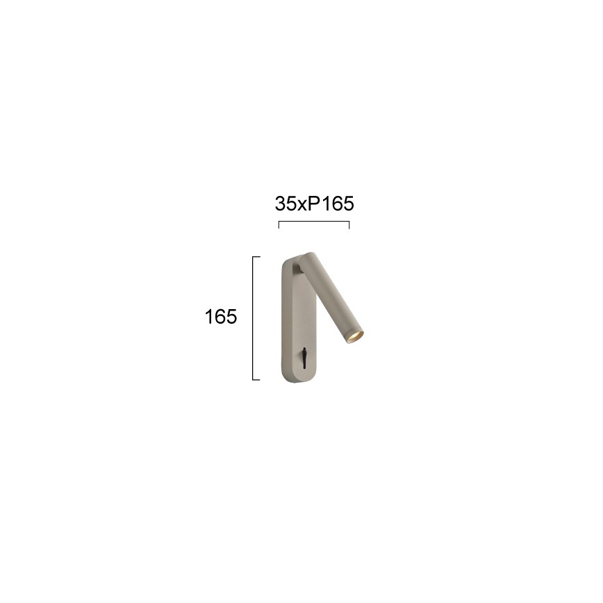 LED-Wand-Spotleuchte ABRIEL LED/6W/230V beige