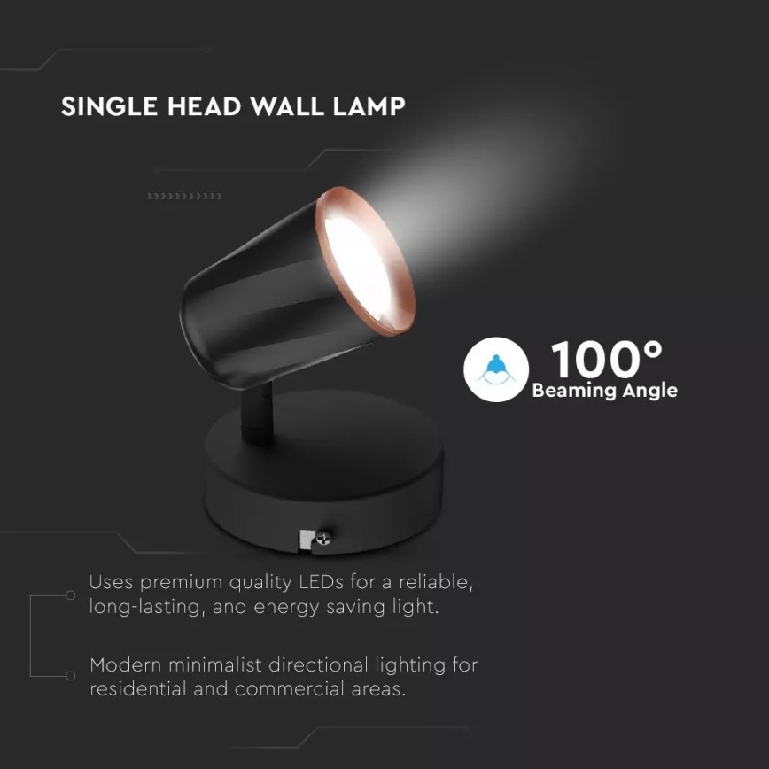 LED Wand-Spotlight LED/6W/230V