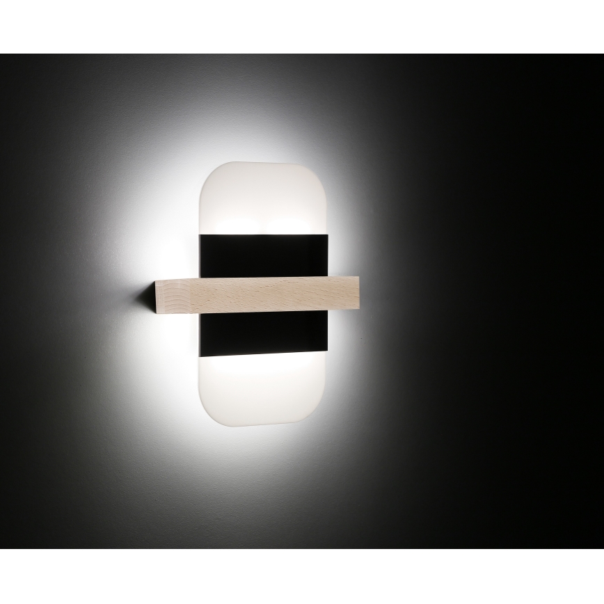 LED-Wandbeleuchtung APRIL LED/6W/230V weiß/schwarz