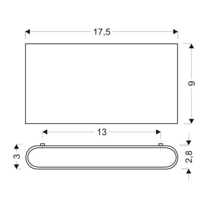LED Wandbeleuchtung CARLI 2xLED/10W/230V