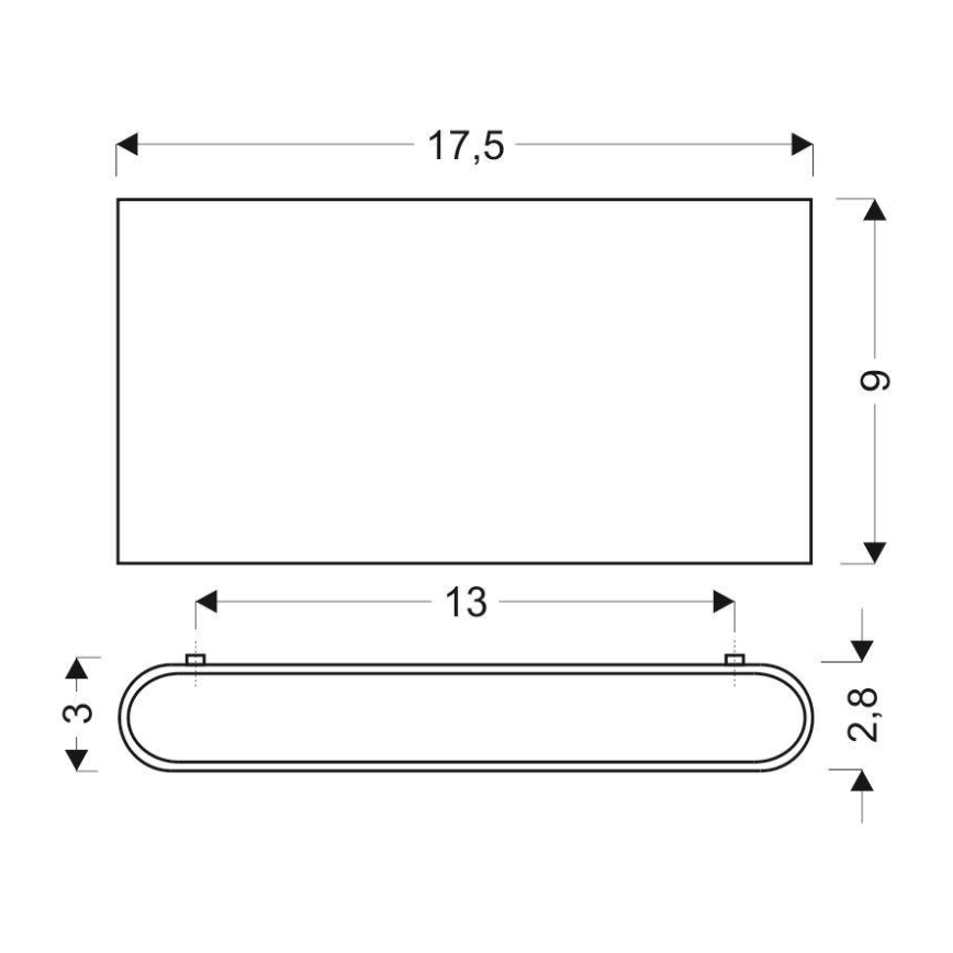 LED Wandbeleuchtung CARLI 2xLED/10W/230V