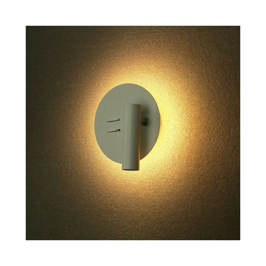LED-Wandbeleuchtung LED/3W/230V + LED/6W/230V 3000K weiß