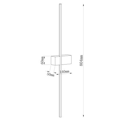 LED-Wandleuchte AISHA LED/12W/230V 4000K goldfarben