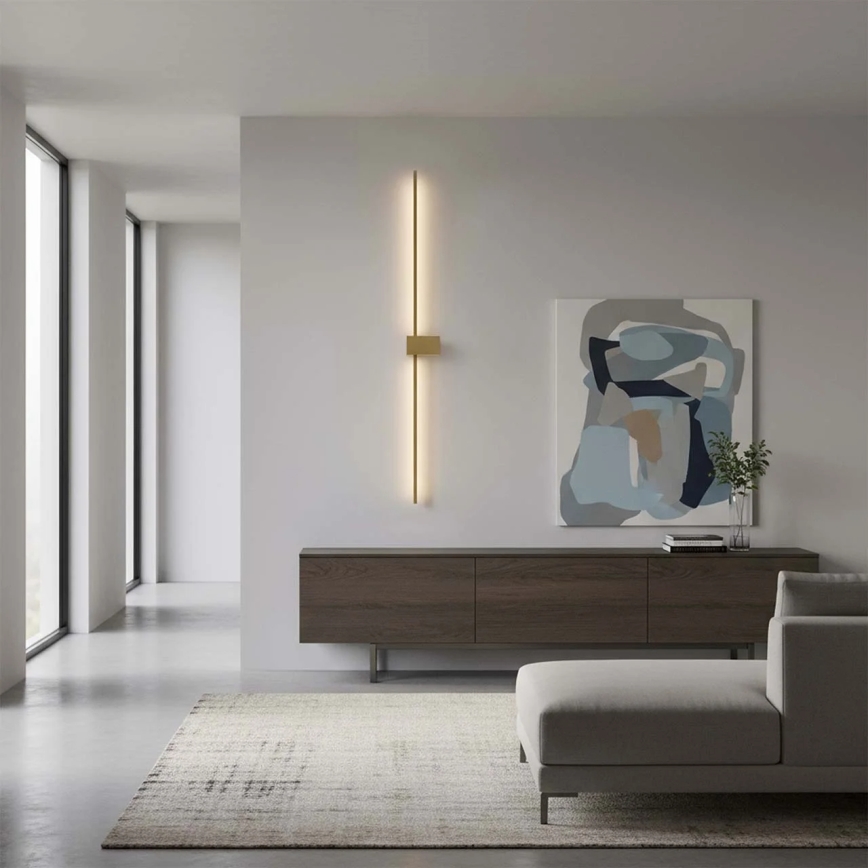 LED Wandleuchte AISHA LED/20W/230V 4000K 120 cm goldfarben