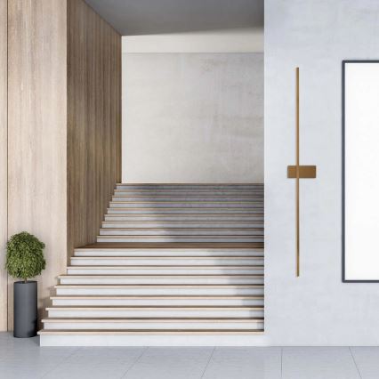 LED Wandleuchte AISHA LED/20W/230V 4000K 120 cm goldfarben