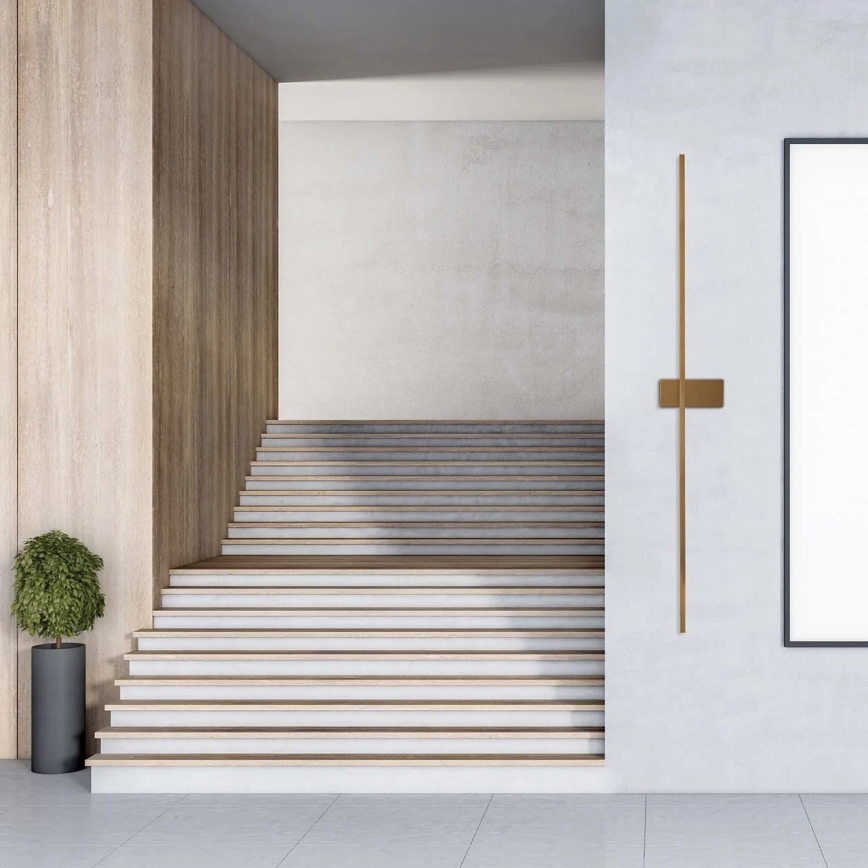 LED Wandleuchte AISHA LED/20W/230V 4000K 120 cm goldfarben