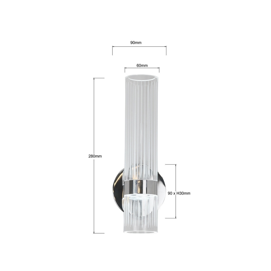 LED-Wandleuchte AMBIENTE LED/6W/230V 3000/4000/6000K Hochglanzchrom