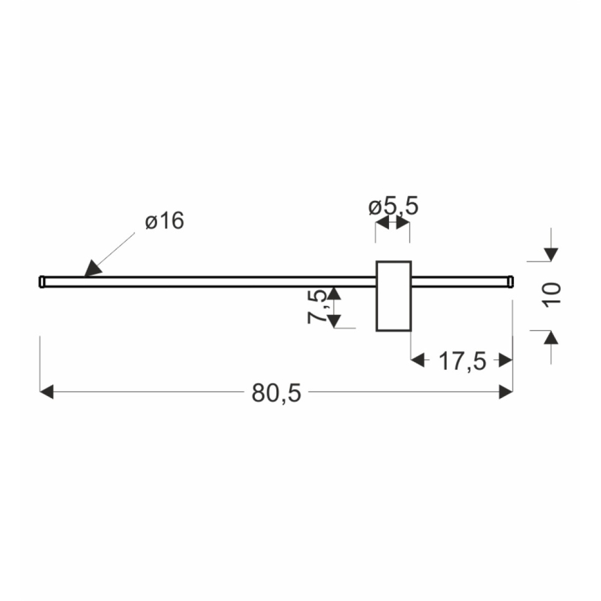 LED Wandleuchte ARIAN LED/13W/230V gold