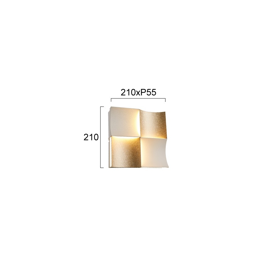 LED-Wandleuchte ARIELLA LED/24W/230V goldfarben