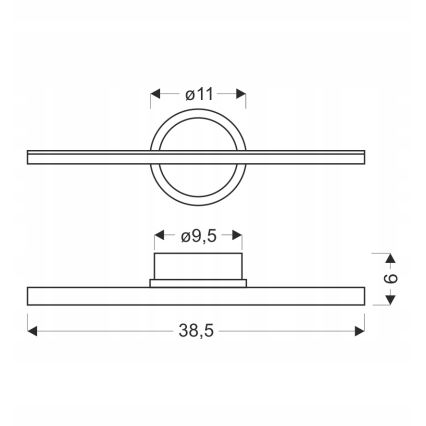 LED Wandleuchte BATUTA LED/10W/230V braun