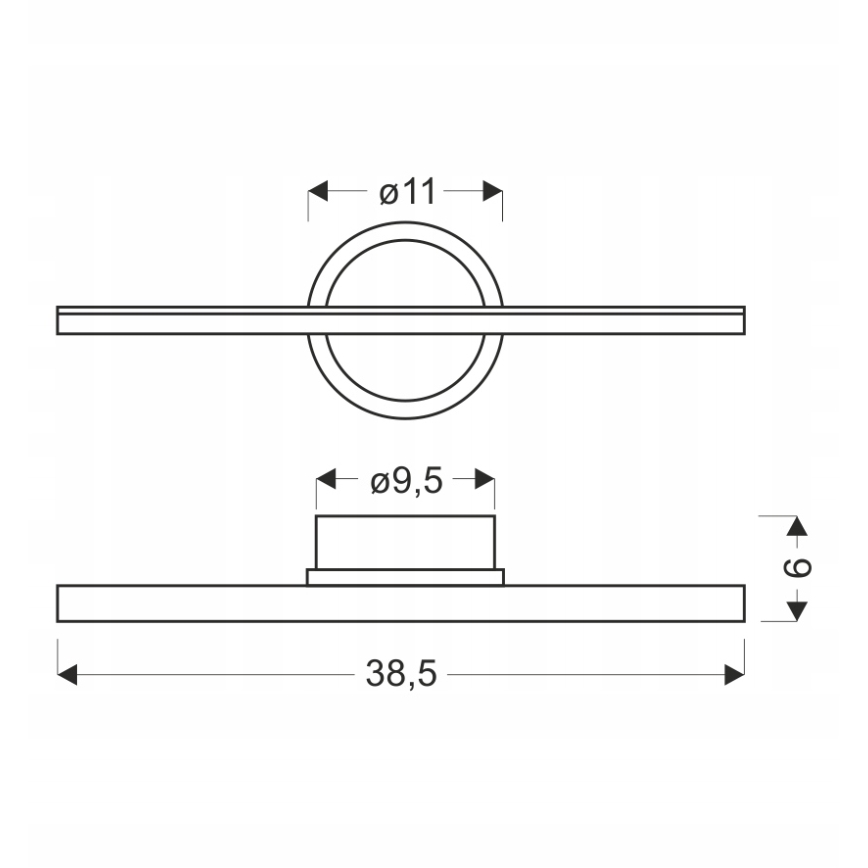 LED Wandleuchte BATUTA LED/10W/230V braun
