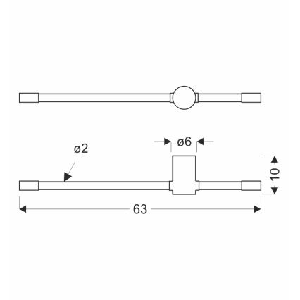 LED Wandleuchte BATUTA LED/14W/230V gold