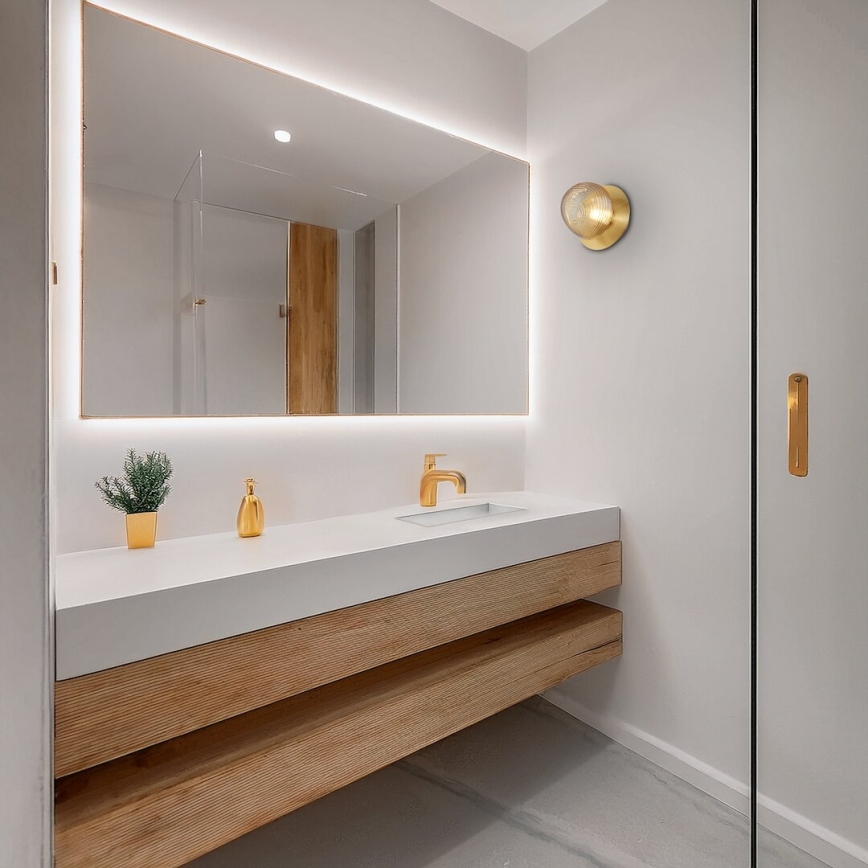 LED-Wandleuchte BOLLA LED/3W/230V gold/rauchbeige