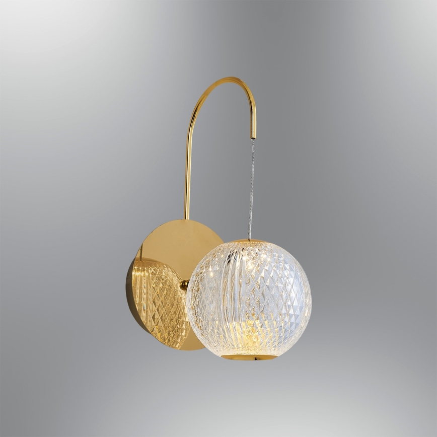 LED Wandleuchte CREMONA LED/5W/230V 3000K goldfarben