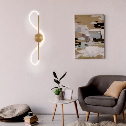 LED-Wandleuchte EMMA LED/19W/230V, goldfarben