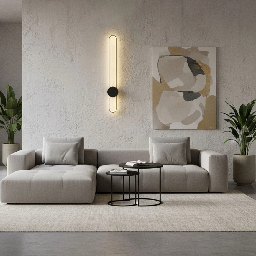 LED-Wandleuchte FLORENTYNA LED/24W/230V 4000K gold/schwarz