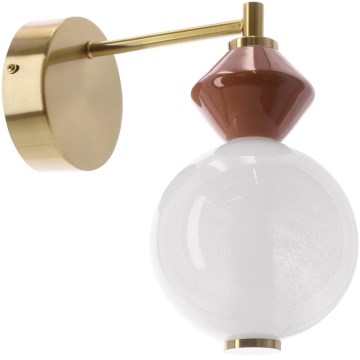 LED-Wandleuchte FLORES LED/7W/230V gold/braun