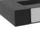 Flexible LED-Outdoor-Wandleuchte 2xLED/16W/230V IP54 90 cm schwarz