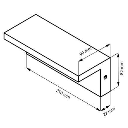 LED-Wandleuchte für Außenbereiche TESA LED/10W/230V IP54 schwarz