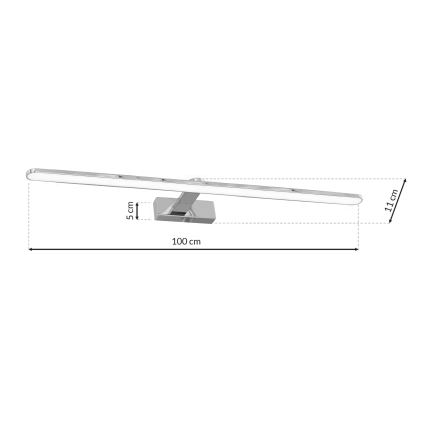LED-Wandleuchte für Badezimmer SPLASH LED/21W/230V IP44