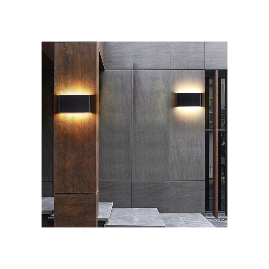 LED-Wandleuchte für den Außenbereich FLOW 2xLED/6W/230V IP54 3000K anthrazit