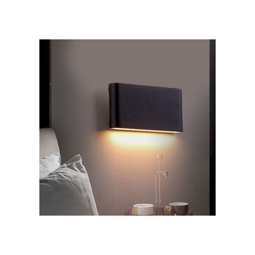 LED-Wandleuchte für den Außenbereich FLOW LED/6W/230V IP54 4000K anthrazit