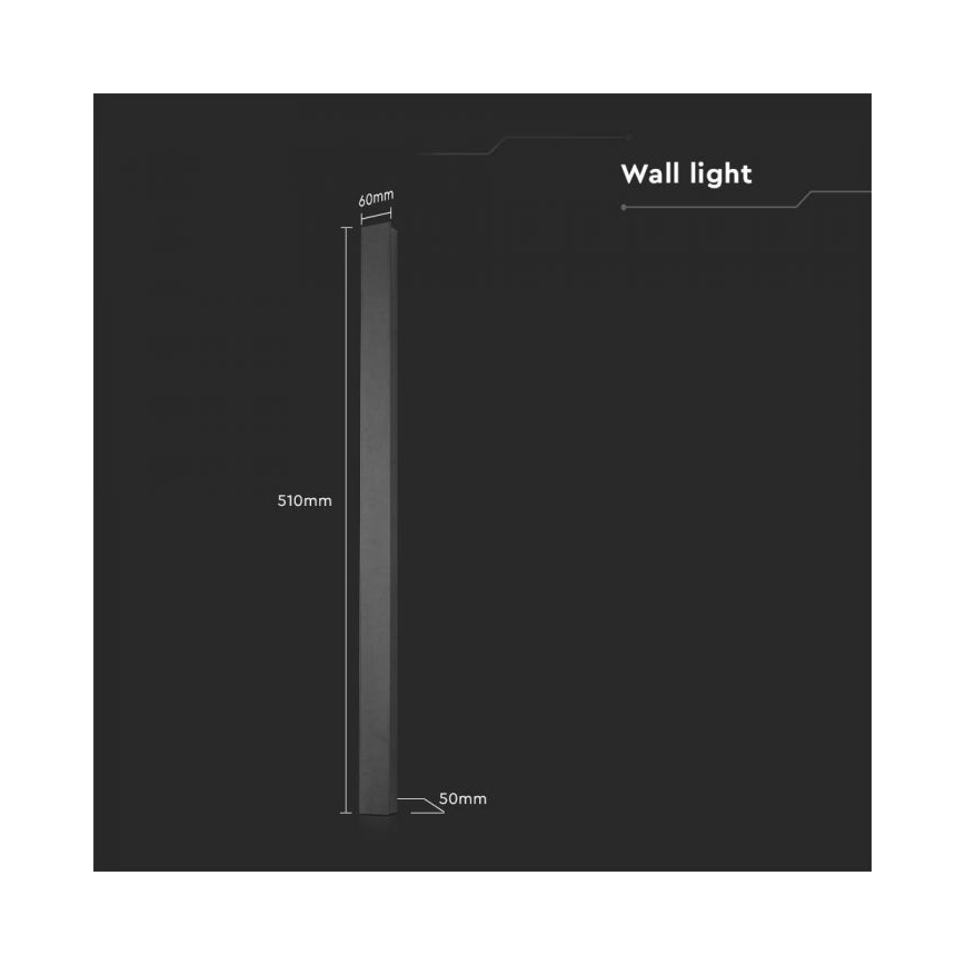 LED-Wandleuchte für den Außenbereich LED/10W/230V 4000K IP65 anthrazit