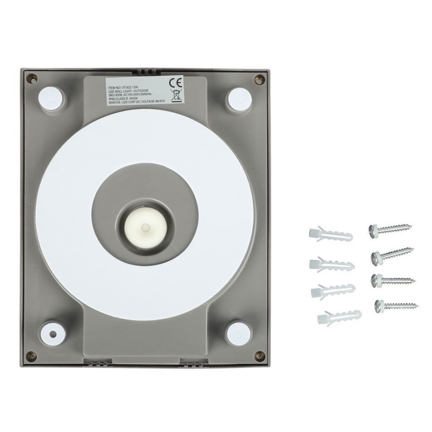LED-Wandleuchte für den Außenbereich LED/12W/230V 3000K IP65 grau