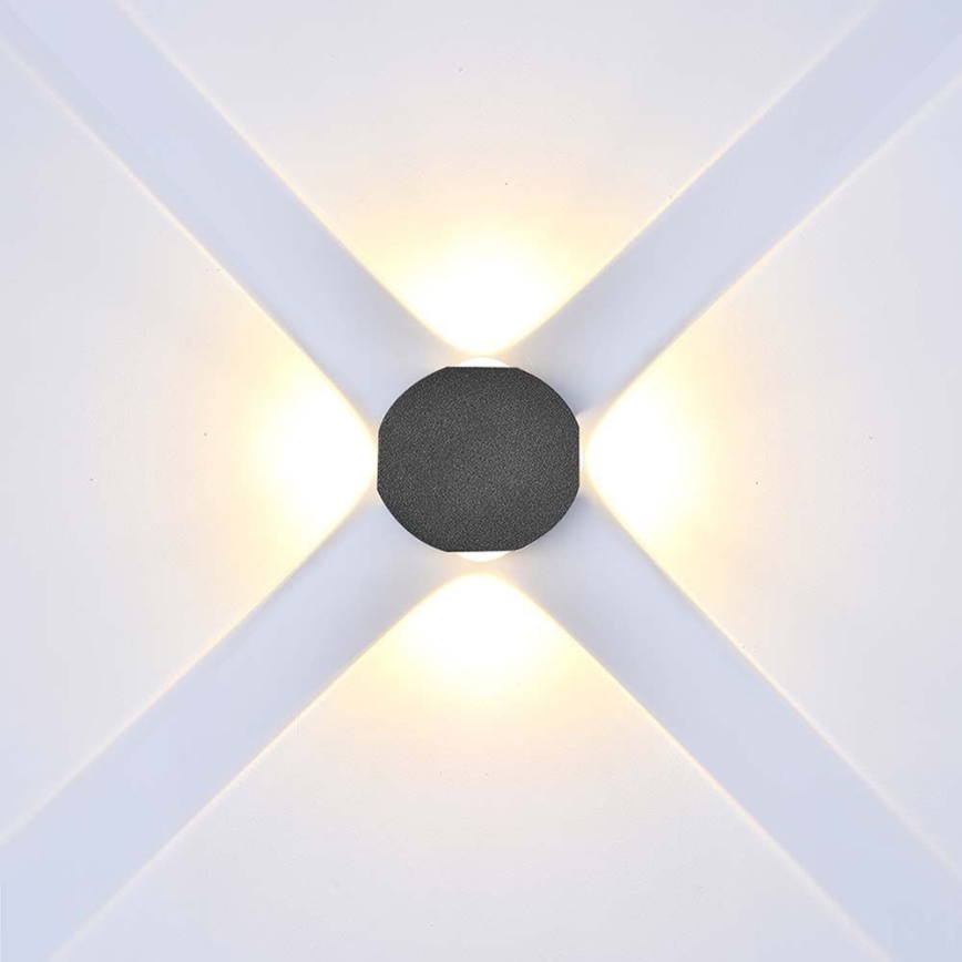LED-Wandleuchte für den Außenbereich LED/4W/230V 3000K IP54 schwarz