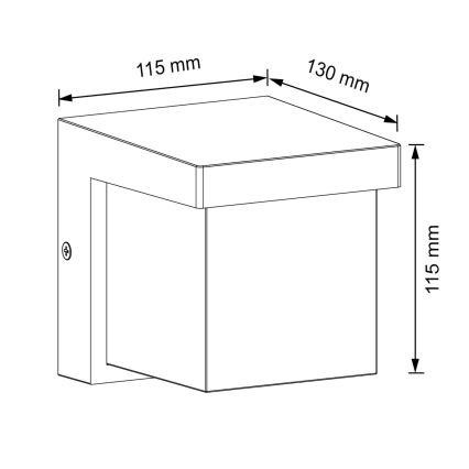 LED-Wandleuchte für den Außenbereich MORGAN LED/10W/230V IP54