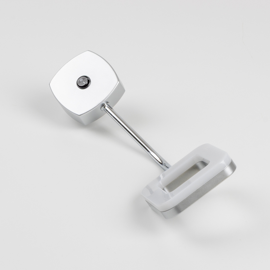 LED Wandleuchte für die Steckdose LED/3,2W/230V Mattchrom