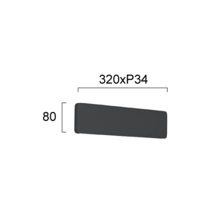 LED-Wandleuchte KELDA LED/12W/230V 3000K/4000K schwarz